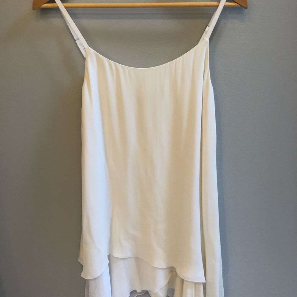 Alice and Olive White layered dress size XS